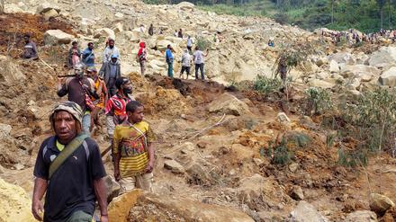Das Dorf Mulitaka im Hochland von Papua-Neuguinea wurde bei dem Erdrutsch verschüttet.