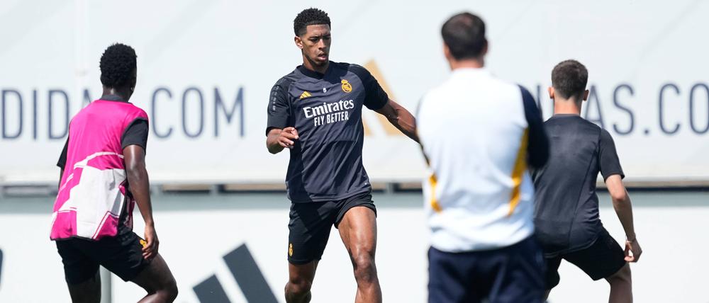 Jude Bellingham during the Media Day of Real Madrid ahead the Final of the UEFA Champions League against Borussia Dortmund at Ciudad Deportiva Real Madrid on May 27, 2024 in Valdebebas, Madrid, Spain.