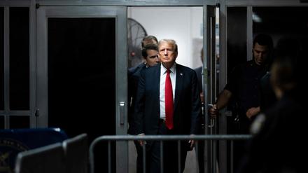 Das Urteil wird bald erwartet: Donald Trump vor dem Gericht in New York.