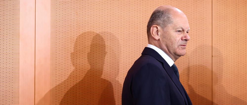 Bundeskanzler Olaf Scholz. Die SPD möchte ihn als „Friedenskanzler“ inszenieren. 