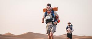 Extremsportler. 250 Kilometer rannt Jan-Patrick Krüger beim Marathon des Sables durch die marokkanische Sahara.