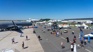 Blick aufs Flugfeld bei der ILA 2022