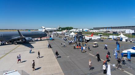 Blick aufs Flugfeld bei der ILA 2022