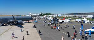 Blick aufs Flugfeld bei der ILA 2022