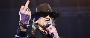 Der Musiker Udo Lindenberg bei einem Konzert 2017 in Kiel (Schleswig-Holstein).