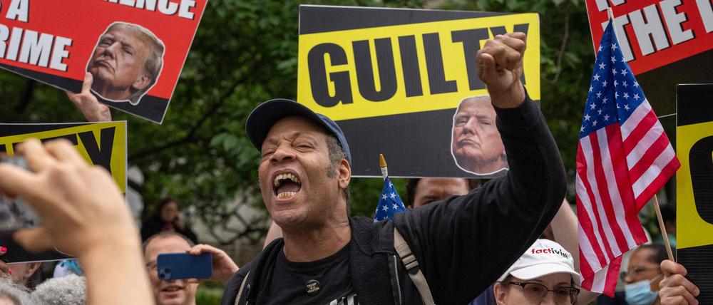 Anti-Trump-Demonstranten in New York