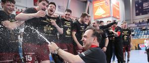 Jubel über den Gewinn der Meisterschaft.