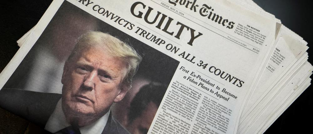 Donald Trump auf dem Cover der „New York Times“