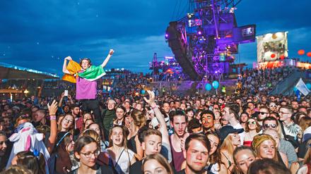Besucher des Melt-Festivals.