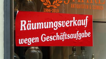 Der Handel musste in Berlin zu Jahresbeginn viele Insolvenzen verzeichnen.