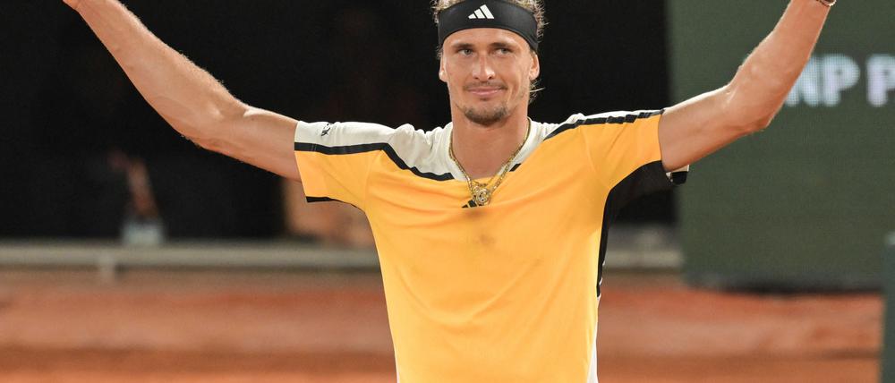 Alexander Zverev hat gegen Tallon Griekspoor aus den Niederlanden gewonnen.
