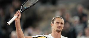 Geschafft! Alexander Zverev nach dem Sieg gegen Tallon Griekspoor.