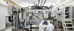 Eine Anlage des niederländischen Halbleiter-Unternehmens ASML.