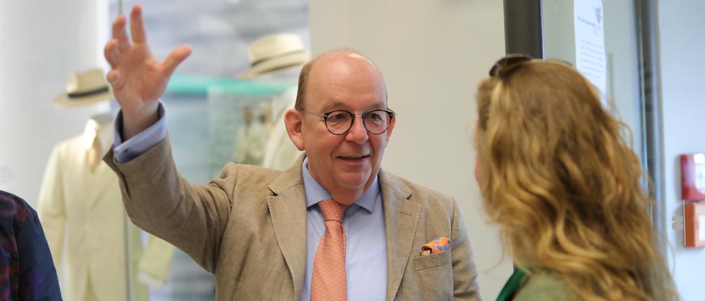 Immer die Leser mitreißen. Denis Scheck beim Green Visions Filmfestival in Potsdam.