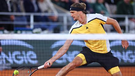 Alexander Zverev bei den French Open.