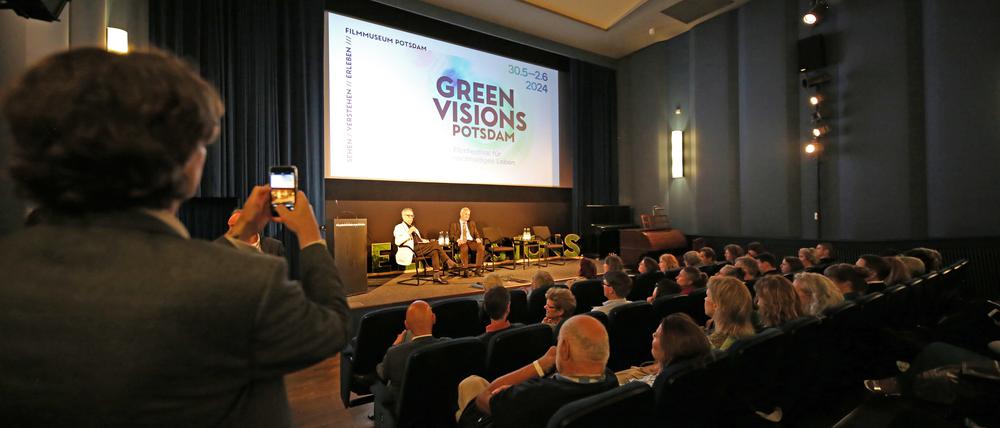 Auf dem Filmfestival Green Visions im Filmmuseum 2024.