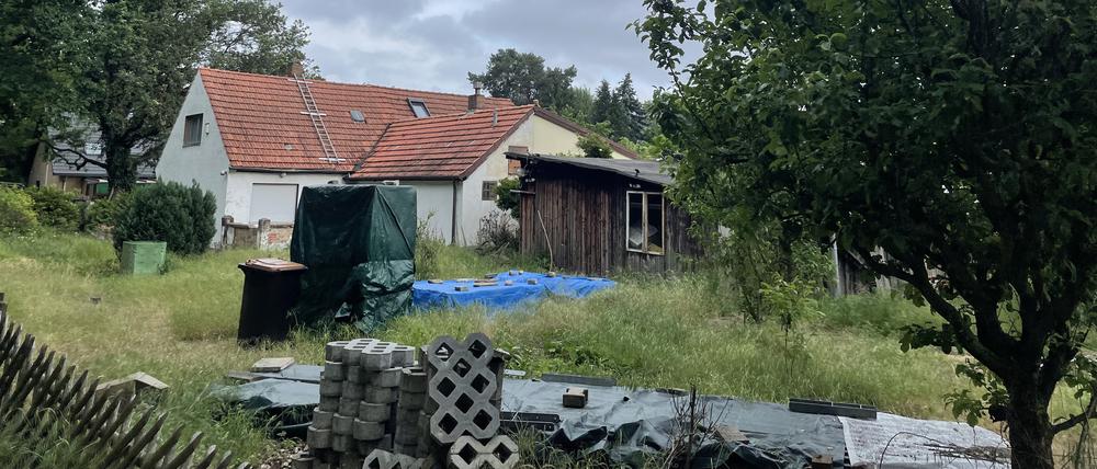 Siedlungen auf den Mäckeritzwiesen, denen bei Starkregen Überflutung droht
