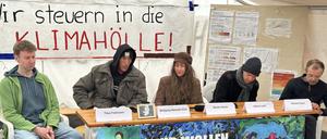 Hungerstreikende im Invalidenpark.