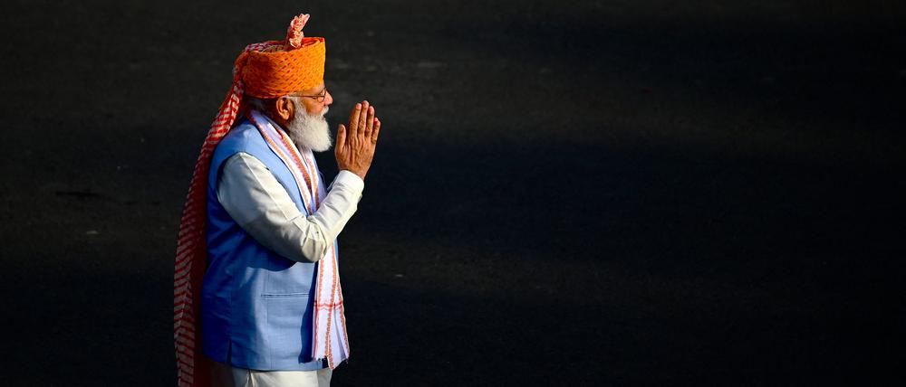 Narendra Modi sichert sich in Indien wohl eine dritte Amtszeit.