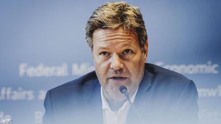 Bundeswirtschaftsminister und Vizekanzler Robert Habeck bei einer Veranstaltung in Berlin.