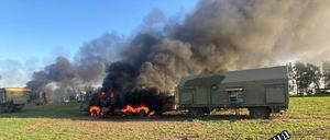 Ein angeblich in Belgorod zerstörtes S-300-System.