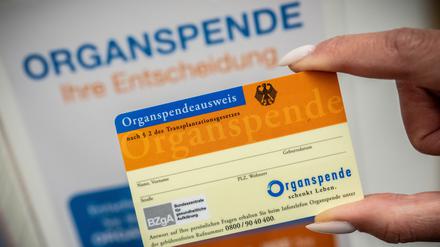 Ein Organspendeausweis.