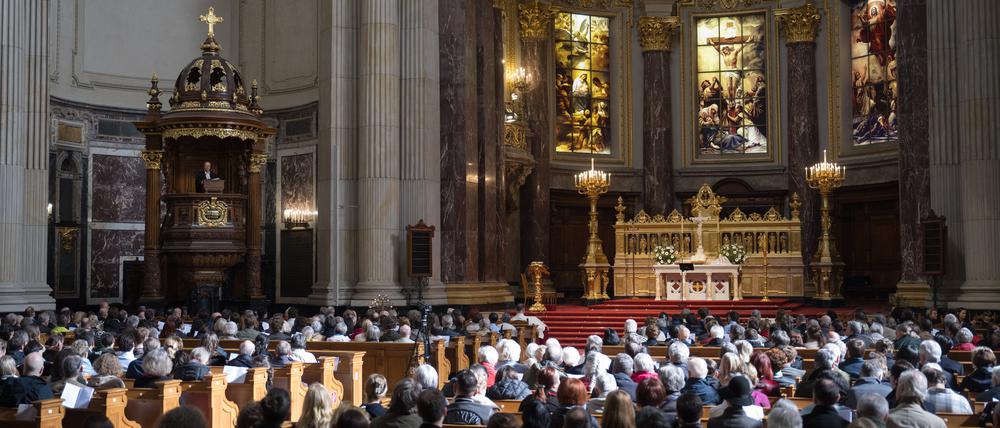 Ein Gottesdienst im Berliner Dom. 