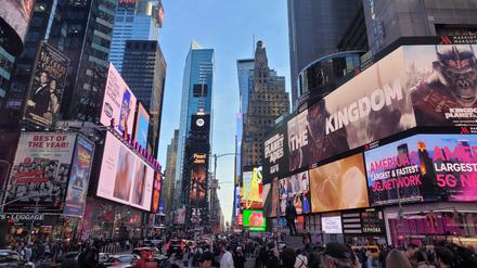 Ganz schön viel los: Der Broadway trifft auf den Times Square.