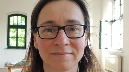 Bildhauerin und Grafikerin Adelheid Fuss aus Potsdam, 46, Brandenburger Vorstadt in der PNN-Reihe Wählerwille zur Kommunalwahl am 9. Juni 2024