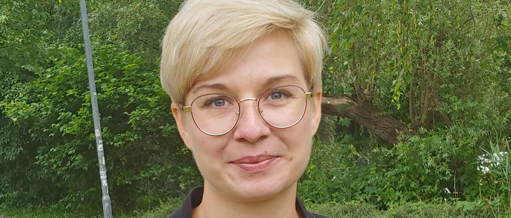 Michaela Burkard, 37, Mitarbeiterin im Autonomen Frauenzentrum, wohnt in der Waldstadt.