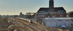 Der Güterbahnhof am Westhafen