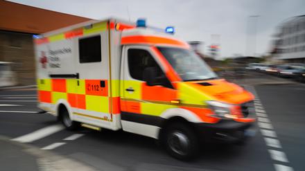 Krankenwagen im Einsatz.