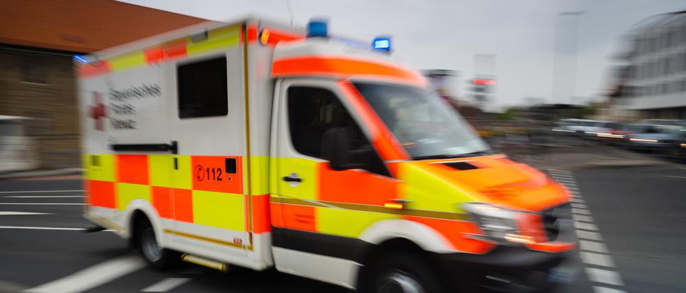 Krankenwagen im Einsatz.