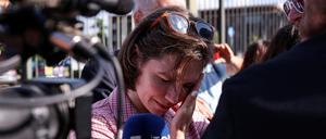 Amanda Knox brach nach der Entscheidung der Richter in Tränen aus. 