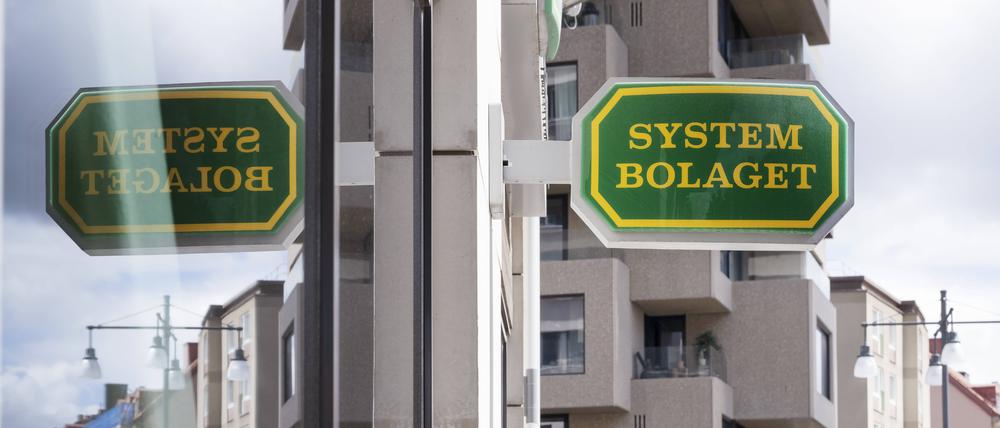 Ein Geschäft des staatlichen Unternehmens Systembolaget.