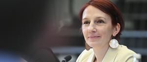 Geraldine Rauch, Präsidentin der Technischen Universität Berlin, nimmt an einer regulären Sitzung des Erweiterten Akademischen Senats teil.