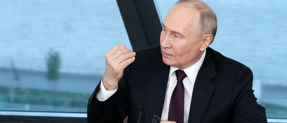 Der russische Präsident: Wladimir Putin. 