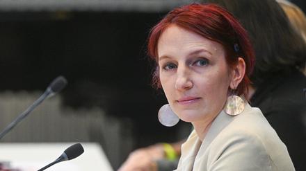 Geraldine Rauch, Präsidentin der Technischen Universität Berlin, nimmt an einer regulären Sitzung des Erweiterten Akademischen Senats teil. 