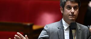 Gabriel Attal am 5. Juni 2024 im französischen Parlament.