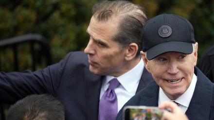 US-Präsident Joe Biden (rechts) würde seinen Sohn Hunter (links) nicht begnadigen.