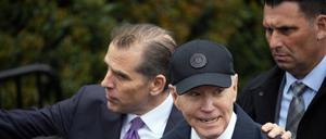 US-Präsident Joe Biden (rechts) würde seinen Sohn Hunter (links) nicht begnadigen.