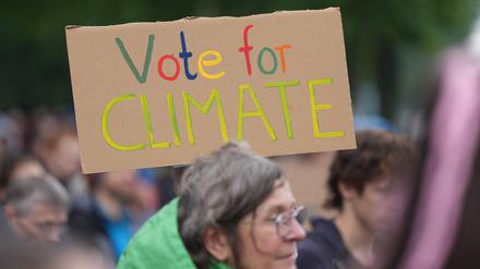Teilnehmende eines Klimastreiks von Fridays for Future. (Symbolbild)