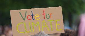 Teilnehmende eines Klimastreiks von Fridays for Future. (Symbolbild)