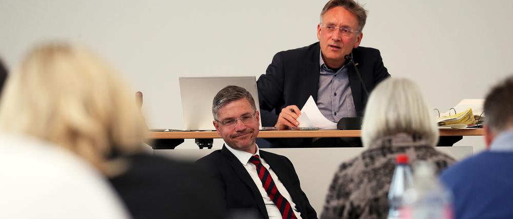 Pete Heuer (oben) und Mike Schubert (beide SPD, vorn).