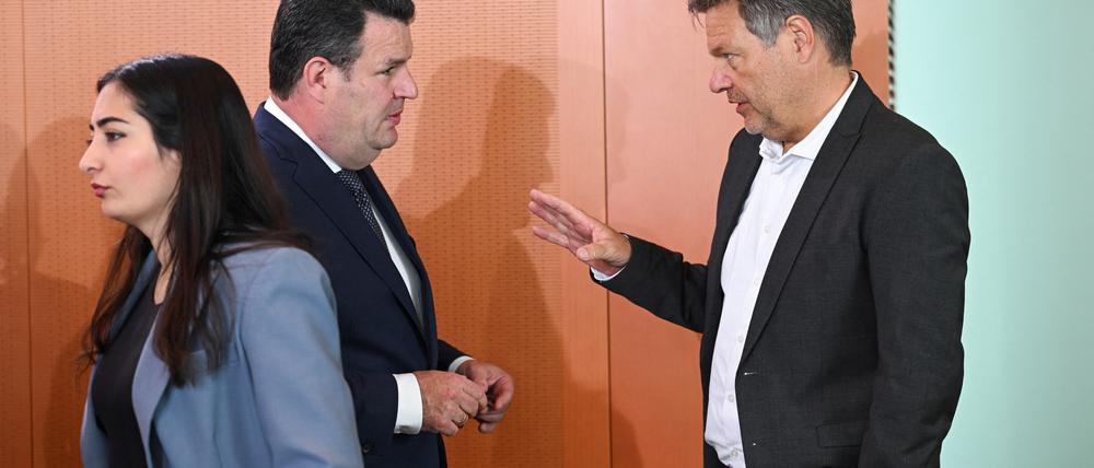Robert Habeck (Grüne) und Hubertus Heil (SPD).