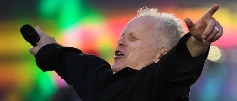 Herbert Grönemeyer beim Tourneeauftakt am 6. Juni 2024 in Dresden.