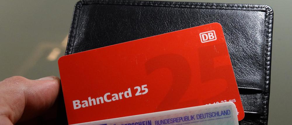 Eine Bahncard 25.