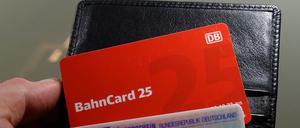 Eine Bahncard 25.