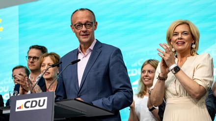 Friedrich Merz (M), Bundesvorsitzender der CDU, im Konrad-Adenauer-Haus