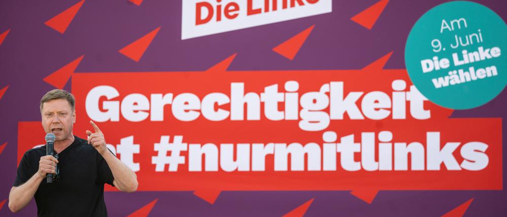 Martin Schirdewan, Spitzenkandidat der Partei Die Linke für die Europawahl und Parteivorsitzender.